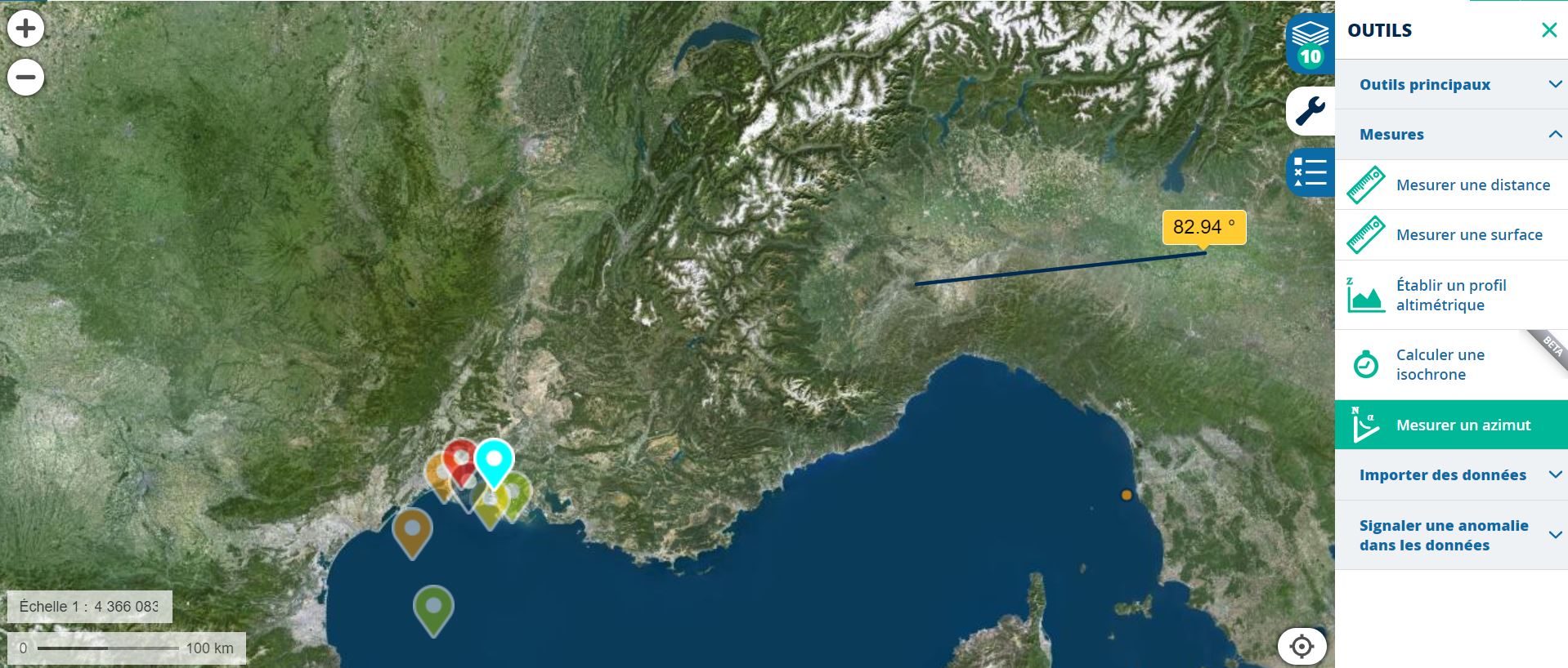 Distance et cap